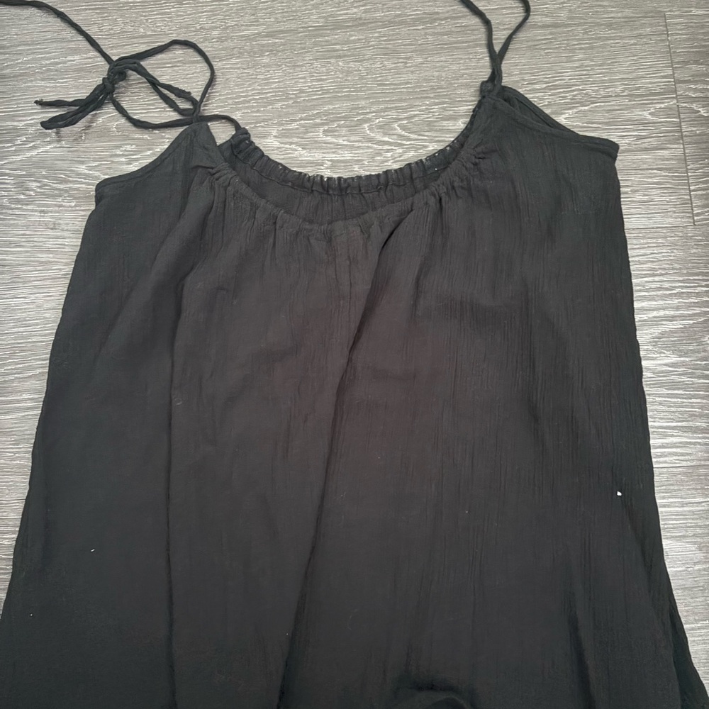 H&M Black Tie Top Size Small